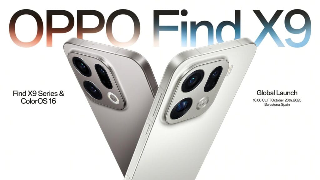 OPPO Find X9 and X9 Pro teaser showing both phones ahead of global launch
