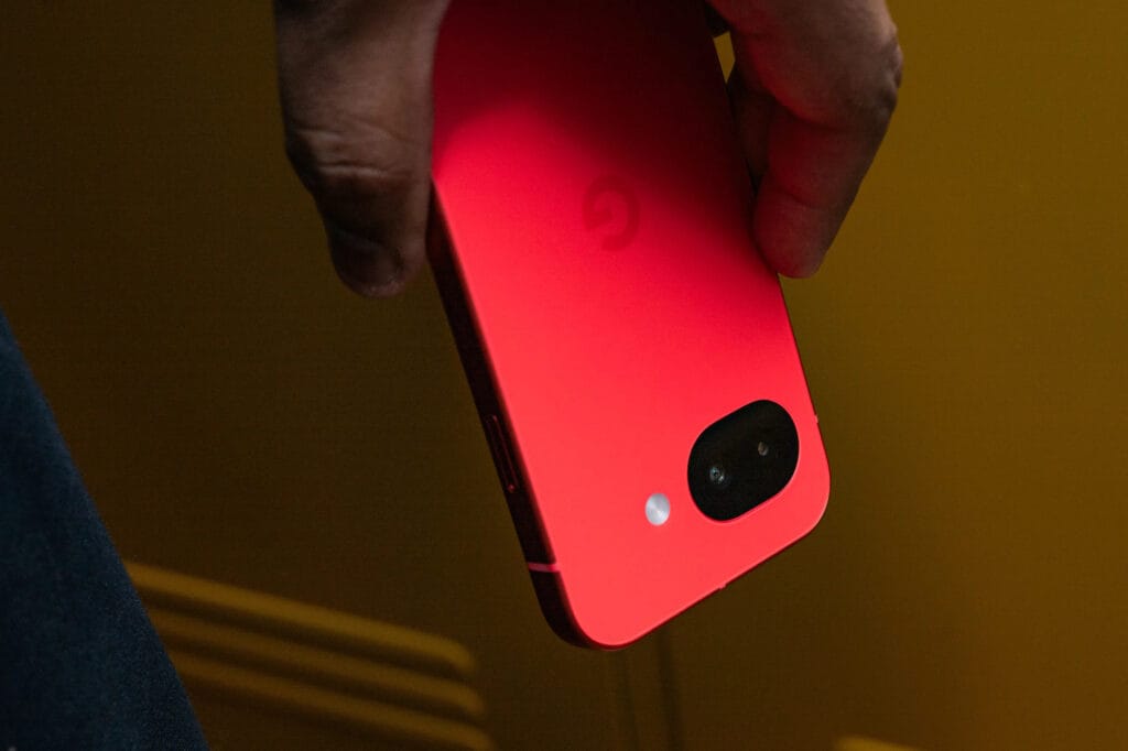 Google Pixel 10a recording 4K video using its rear camera with stabilisation features.