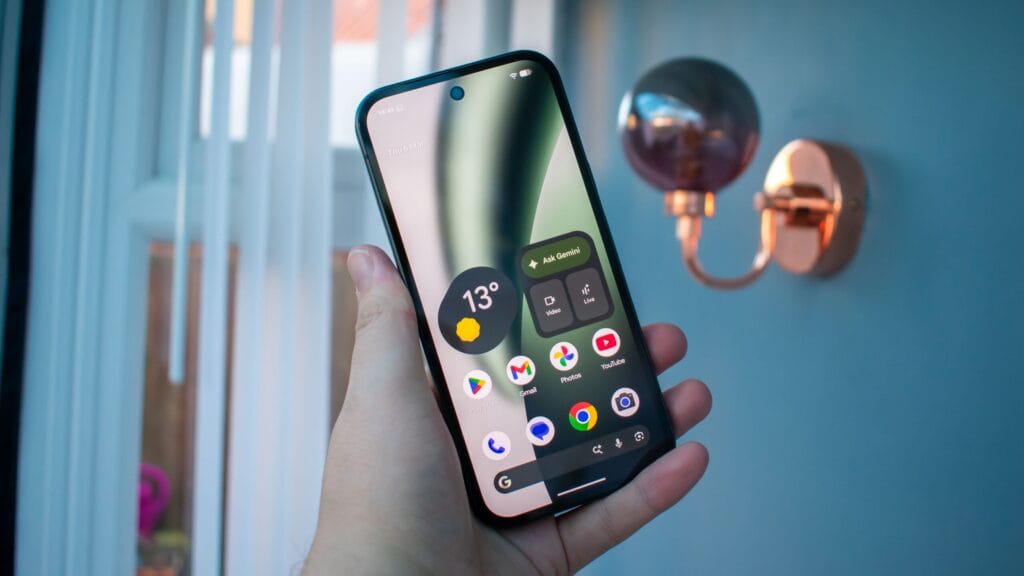 Google Pixel 10a Actua display showing bright HDR visuals.