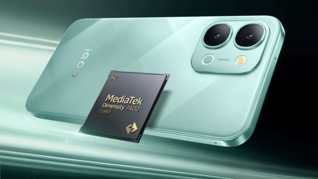 MediaTek Dimensity processor powering the iQOO Z11x 5G smartphone.