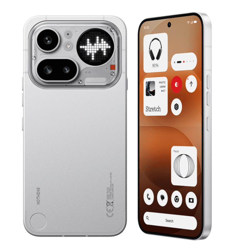 Nothing Phone (4a) Pro display showing AMOLED screen with punch-hole camera