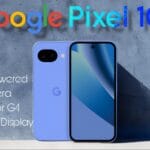 Google Pixel 10a smartphone showing design and dual camera system.