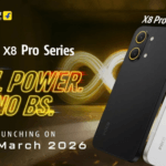 POCO X8 Pro series smartphone render showing rear camera design and upcoming launch teaser.